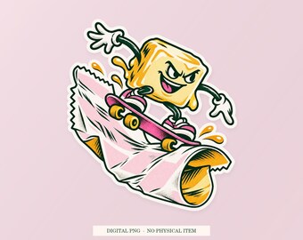 Image PNG de Butter Skate Park, clipart fantaisiste, téléchargement numérique transparent