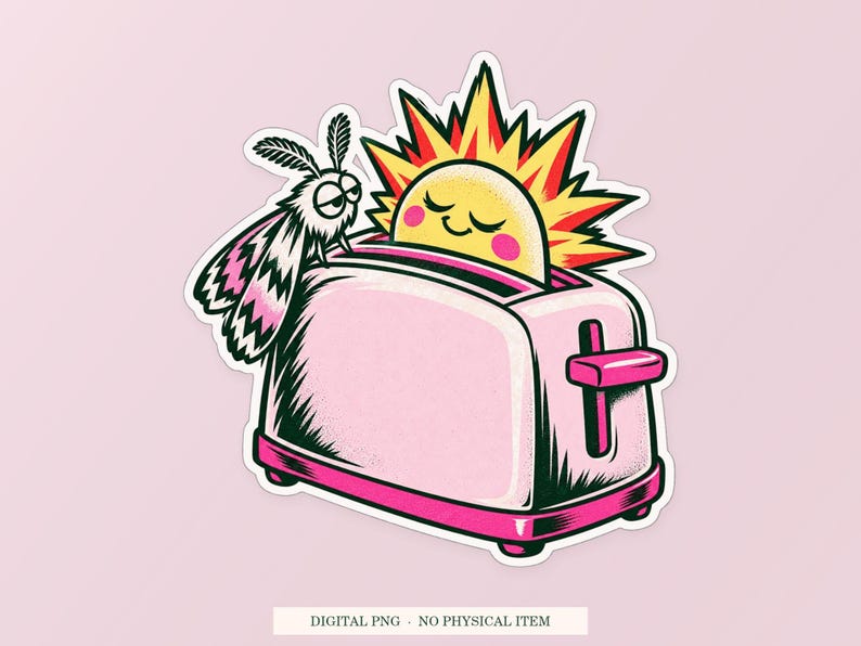 Tostadora Sunrise PNG, imágenes prediseñadas originales, descarga digital transparente imagen 1