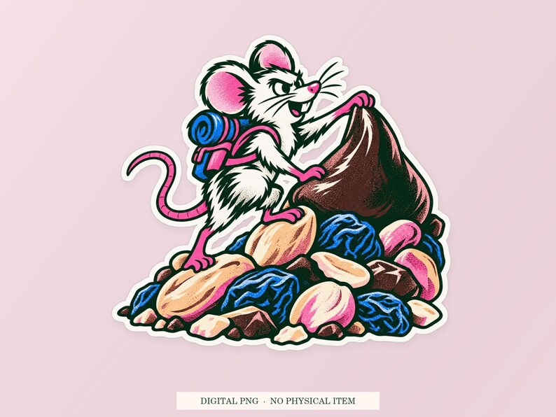 Trail Mix Expedition PNG, nyckfull clipart, transparent digital nedladdning bild 1