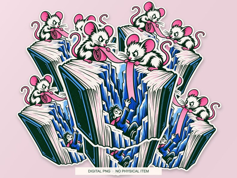 Lucky Somewhere Bookmark Rescue Team digital PNG artwork shown in a styled preview. One design. Digital download only, no physical item.