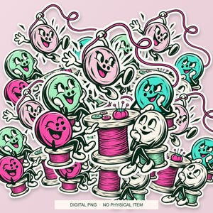 Lucky Somewhere Button Reunion digital PNG artwork shown in a styled preview. One design. Digital download only, no physical item.