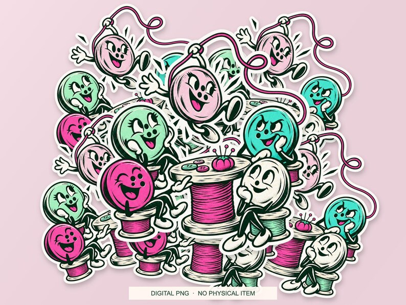 Lucky Somewhere Button Reunion digital PNG artwork shown in a styled preview. One design. Digital download only, no physical item.