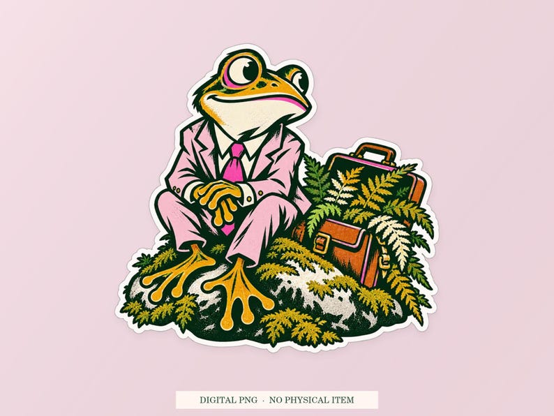 Moss Appointment PNG, Whimsical Clipart, Transparent Digital Download image 1