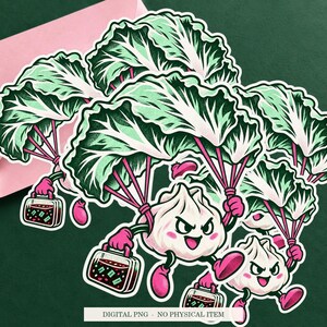Emergency Dumpling Parachute displayed on an envelope with a green background. Digital mockup, no physical item included.