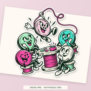 Lucky Somewhere Button Reunion digital PNG artwork shown in a styled preview. One design. Digital download only, no physical item.