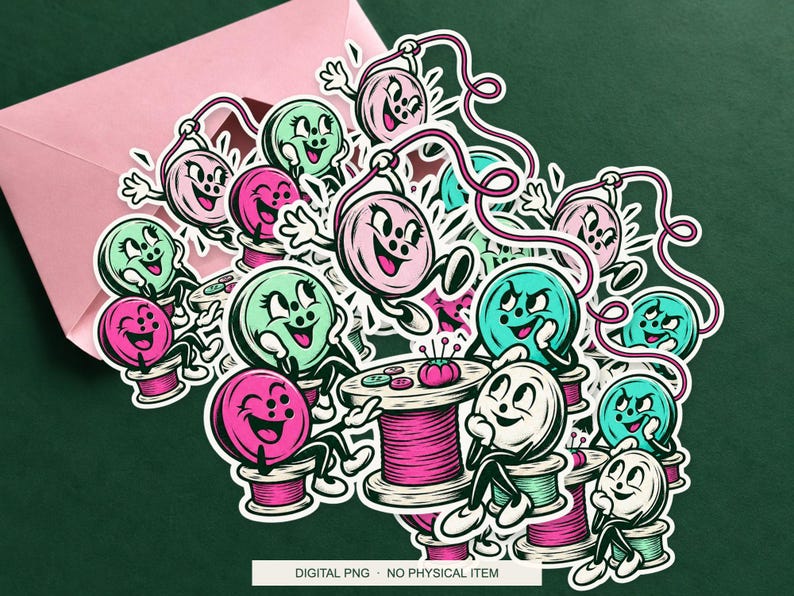 Lucky Somewhere Button Reunion digital PNG artwork shown in a styled preview. One design. Digital download only, no physical item.