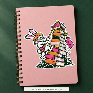 Lucky Somewhere Unread Book Avalanche digital PNG artwork shown in a styled preview. One design. Digital download only, no physical item.