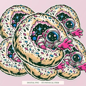 Bagel Portal shown in a playful sticker cluster on powder pink. Digital mockup, no physical stickers included.