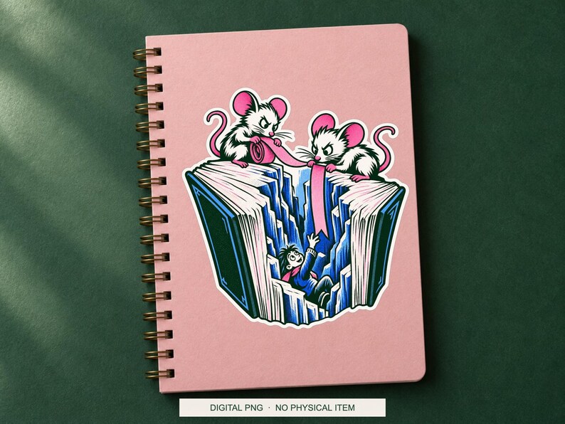 Lucky Somewhere Bookmark Rescue Team digital PNG artwork shown in a styled preview. One design. Digital download only, no physical item.
