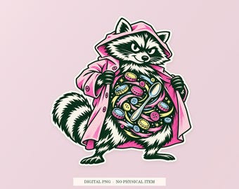 Univers de poche du raton laveur PNG, clipart fantaisiste, téléchargement numérique transparent