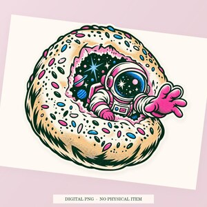 Bagel Portal close view showing the pink and green artwork and white outline.