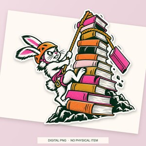 Lucky Somewhere Unread Book Avalanche digital PNG artwork shown in a styled preview. One design. Digital download only, no physical item.
