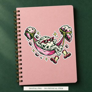 Gravity Lunch Break displayed on a notebook. Digital mockup showing a creative use for the PNG.