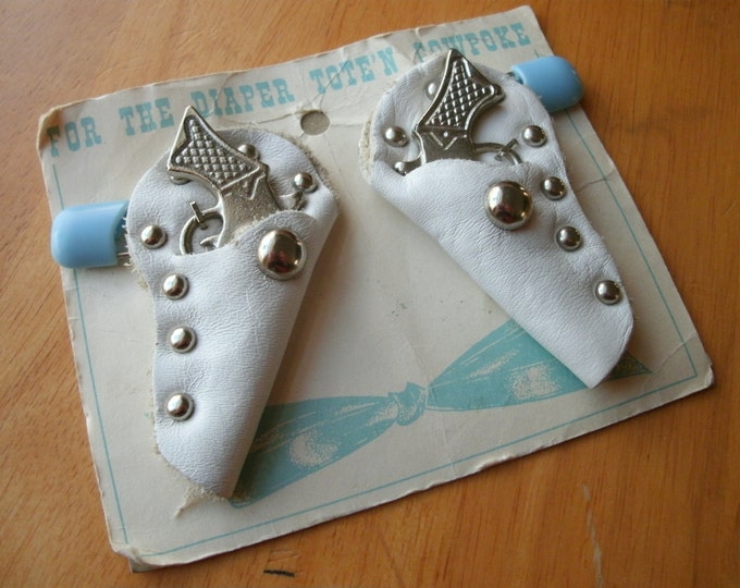 Vintage Cowboy Gun Holster Safety Pins Diaper Pins 'for the Diaper Tote