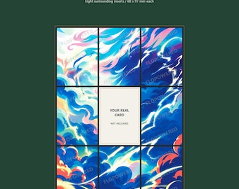 Electric Storm Binder Inserts, 8 Panels, ZAPDOS Art Rare Inserts 30th Celebrations
