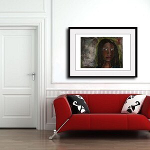 African American Woman Art Print Expecting Grace image 2