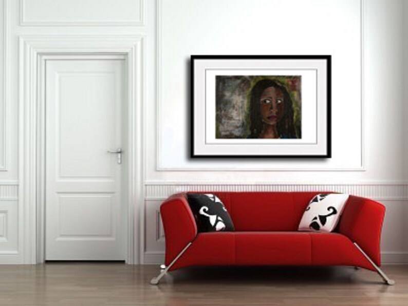 African American Woman Art Print Expecting Grace image 2