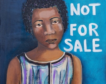 NOT FOR SALE, an 11 x 14 Print of Original Slave Painting