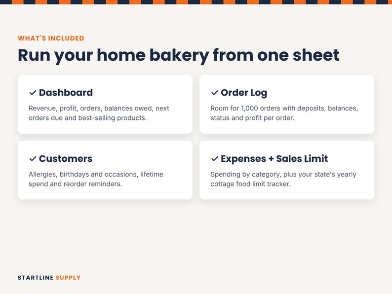 Bakery Order Tracker | Home Bakery Order, Customer, Income and Expense ...