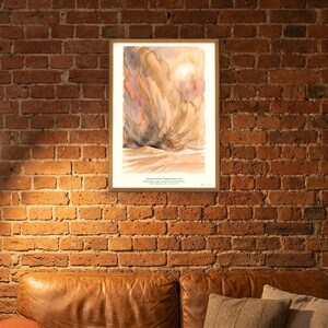 Dune Poster Art Print, Frank Herbert Arrakis Sandstorm Watercolour Wall Art, Sci Fi Book Lover Gift image 2
