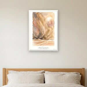 Dune Poster Art Print, Frank Herbert Arrakis Sandstorm Watercolour Wall Art, Sci Fi Book Lover Gift image 3