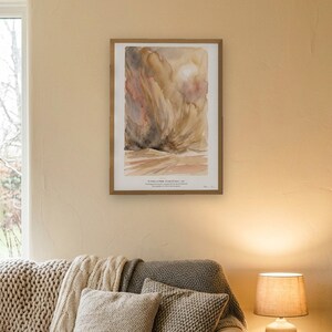 Dune Poster Art Print, Frank Herbert Arrakis Sandstorm Watercolour Wall Art, Sci Fi Book Lover Gift image 4