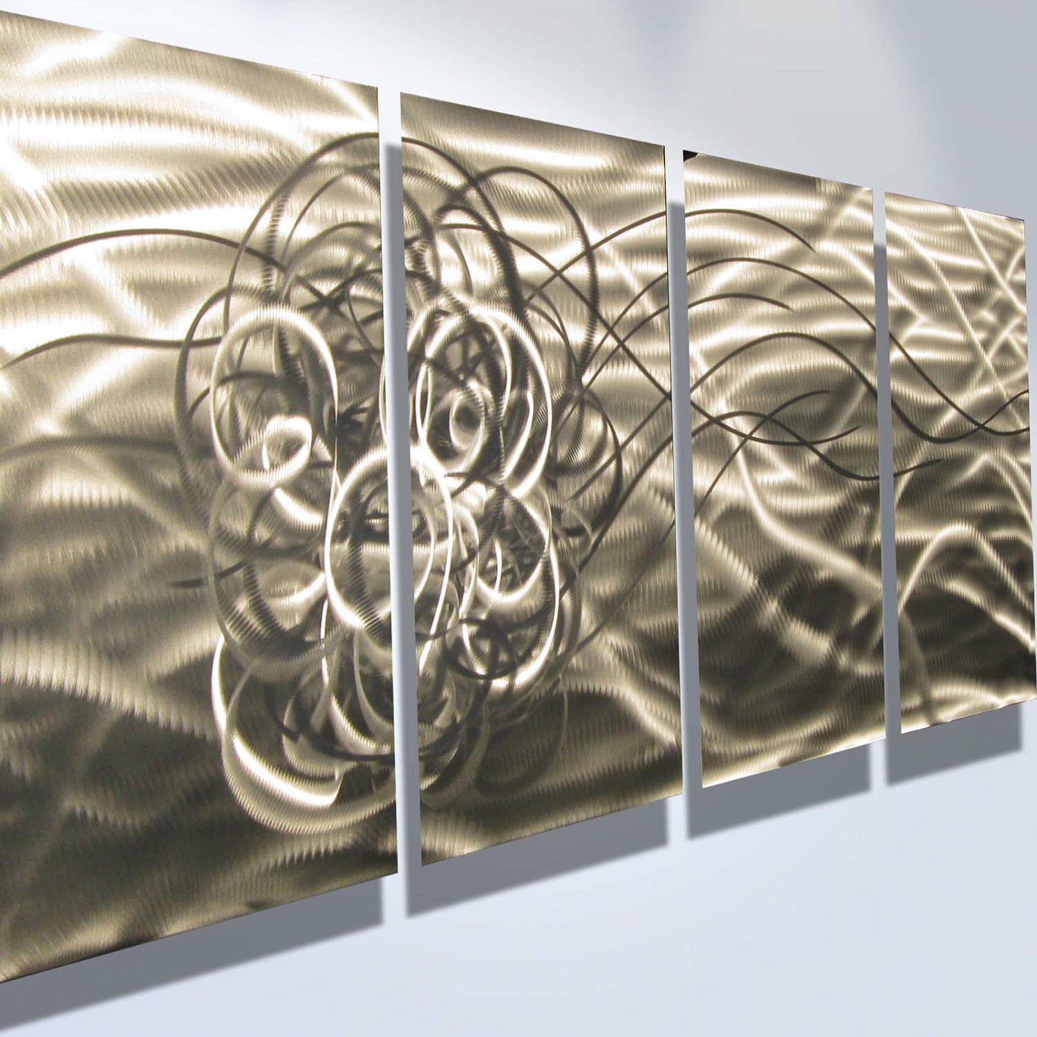 Metal Art Wall Art Decor Aluminum Abstract Contemporary Modern Etsy
