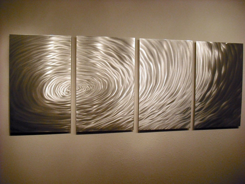 Metal Wall Art Decor Aluminum Abstract Contemporary Modern Etsy