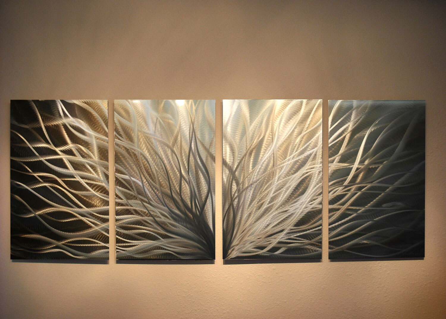 Metal Art Wall Decor Aluminum Abstract Contemporary Modern Zoom