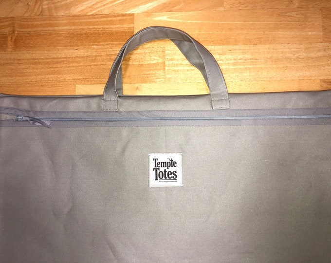 TempleTotes LDS Temple Bag - Men's Suit Tote (Gray)
