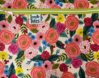 TempleTotes LDS Temple Bag  -  English Garden  (Pink)