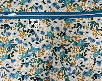 TempleTotes LDS Temple Bag  -  Blue Rose
