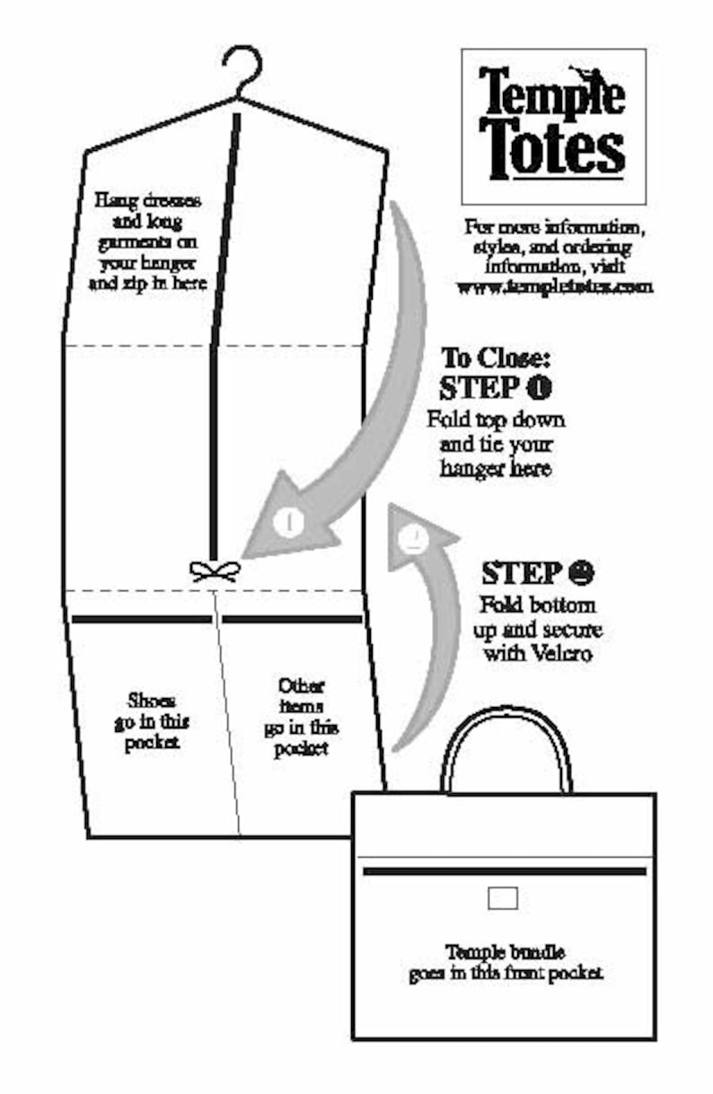 Tote Step File Templetotes LDS Temple Bag - Blue Posies - Etsy