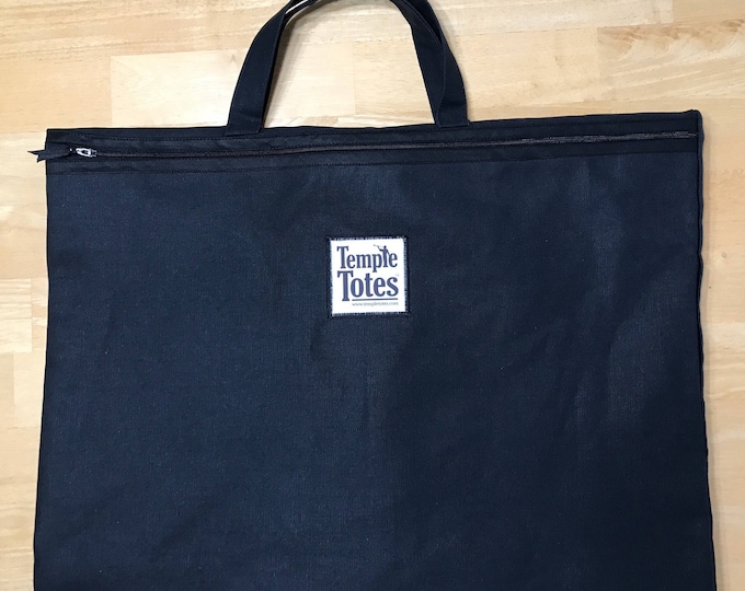 TempleTotes LDS Temple Bag - Men's Suit Tote (Black)