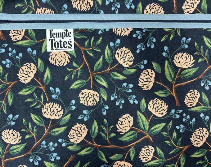 TempleTotes LDS Temple Bag  -  Night Blooms