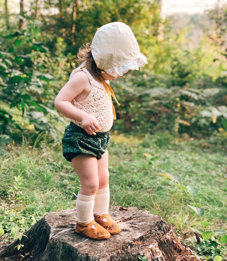 Vert, Nouveau Bébé Florales pour Filles Robe avec Culottes Bouffantes en Rose
