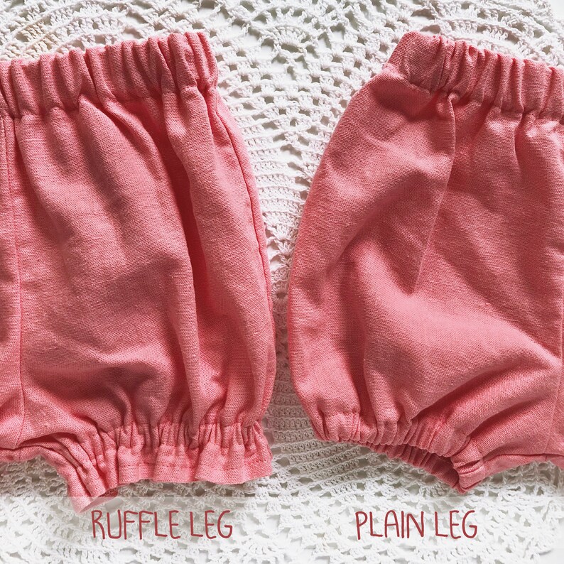 Pink Linen Baby Bloomers. Handmade Bloomers With Suspenders. Etsy