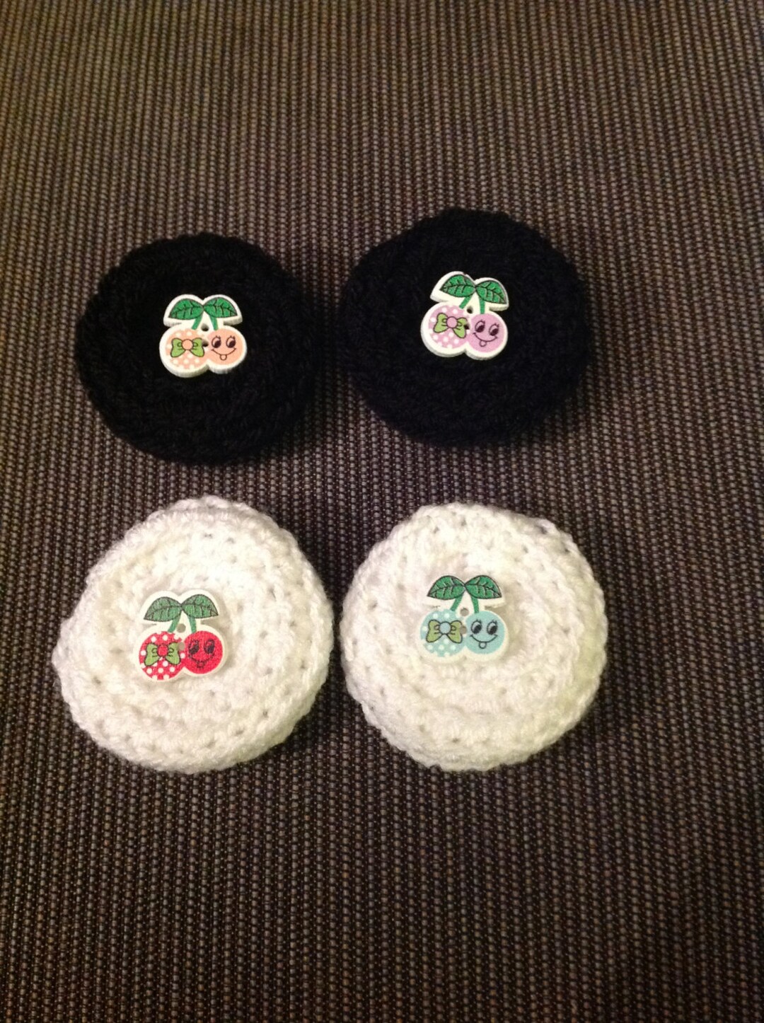 Crocheted Plug Mittens / Lobe Gloves / Ear Muffs With Girly Kawaii