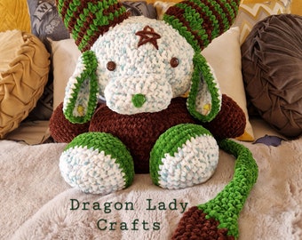 Mint Choc Chip Baphomet, cute creepy kawaii crochet