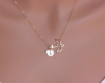 Tiny necklace Cute necklace Dove necklace Bird necklace Gold Silver necklace Animal necklace Personalized gift Family gift
