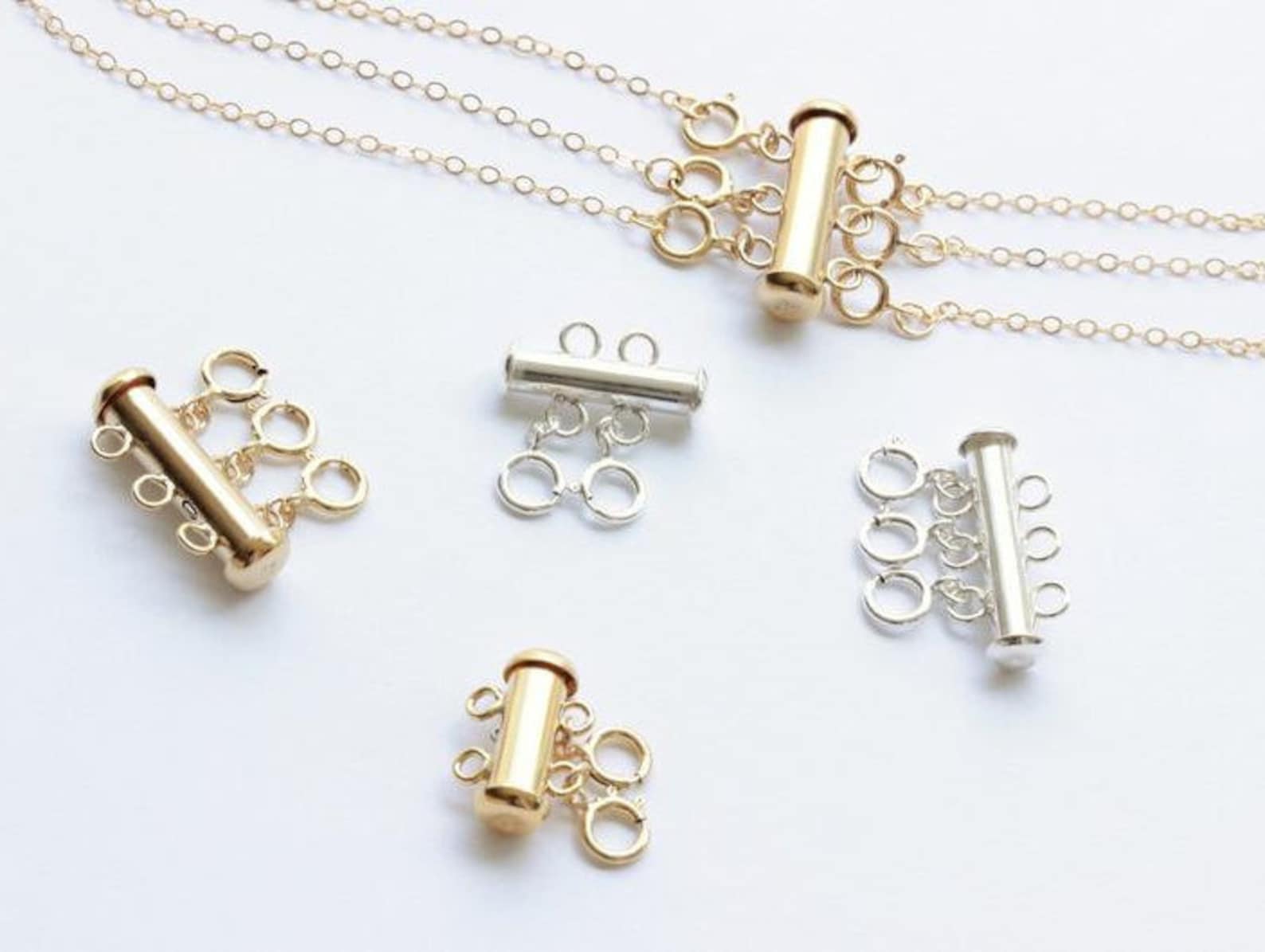 Layered Necklace Detangler Layering Necklace Spacer Multi Etsy