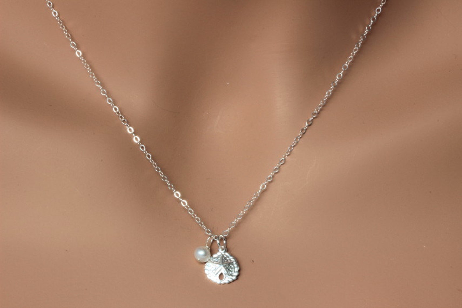 Sand Dollar Necklace 925 Sterling Silver/14k Gold Fill Etsy