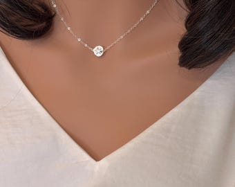 Collana a forma di stella marina in argento sterling: ciondolo minimalista per matrimoni in spiaggia.