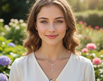 Sterling Silver Gymnast Necklace: Infinity Charm, Gymnastics Gift