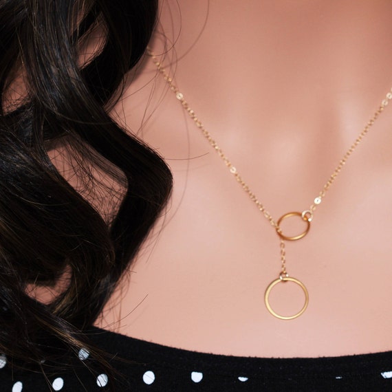 Double Circle Necklace – Ebb & Flow Jewelry