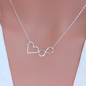 mother and daughter necklace silver