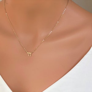 Tiny Gold Chai necklace Dainty Gold Filled Chai Necklace Chai Necklace Women,Chai Necklace Gold Hebrew Necklace Judaism Gift Jewelry image 7