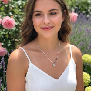 Sterling Silber Pfeil Halskette: Personalisierter Anfang Herz Anhänger, Richtung des Lebens.