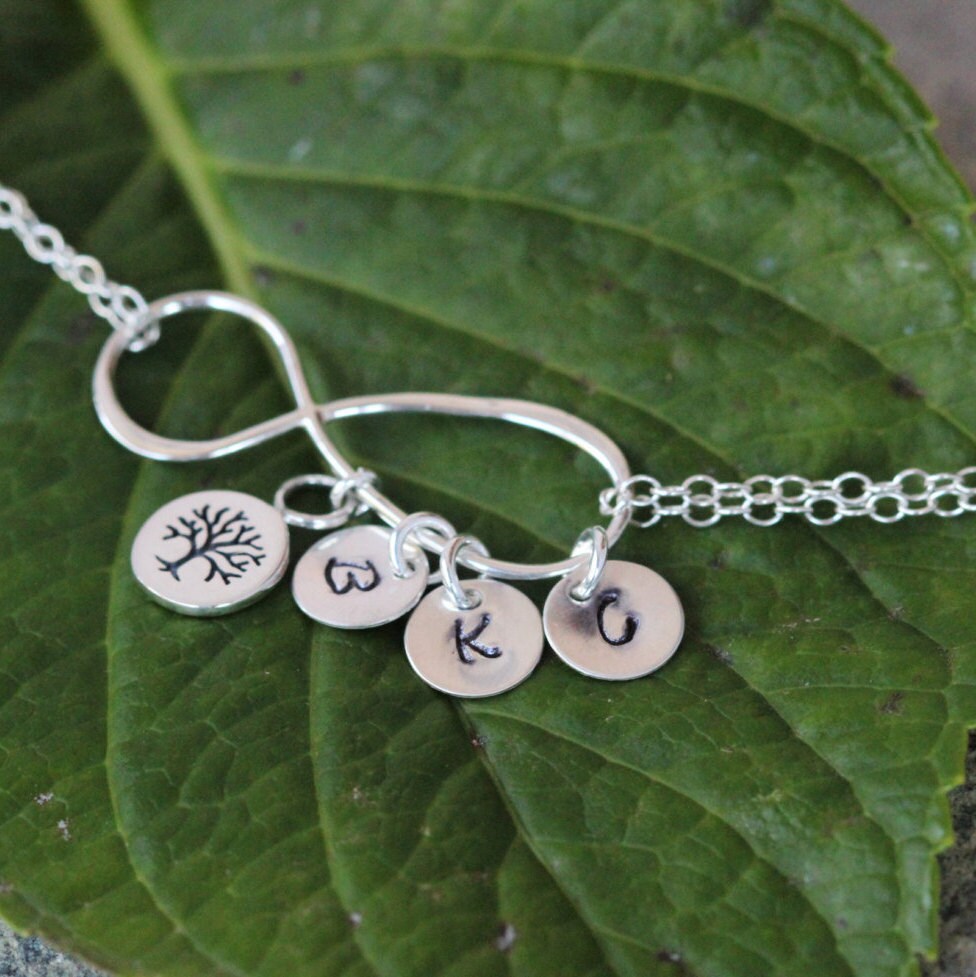 Family Tree Bracelet Mother gift from Daughter Initials Etsy