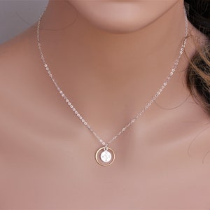 Small Compass necklace, Teacher gifts, Graduation gift for daughter, best friend, Silver Graduation gifts for girls, Go back to school